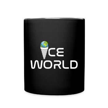 Monde de glace - Mug uni - noir - Devant