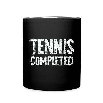 Chemise de tennis Sweat à capuche Tennis Terminé - Mug uni - noir - Devant