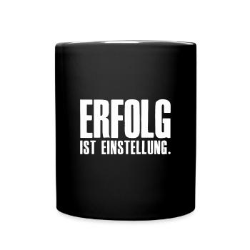 Success is attitude founder entrepreneur - Full Colour Mug - black - Front