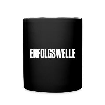 Erfolgswelle Erfolg für Gründer Unternehmer - Tasse einfarbig - Schwarz - Vorne