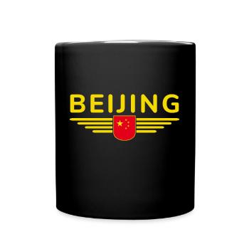 Beijing China Fan Design T-Shirt Outfit - Full Colour Mug - black - Front
