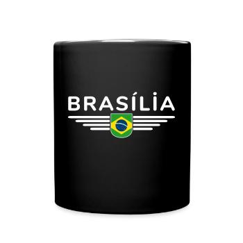 Brasília T-shirt for fans and travelers - Full Colour Mug - black - Front