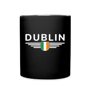 T-shirt Dublin pour les supporters irlandais - Mug uni - noir - Devant