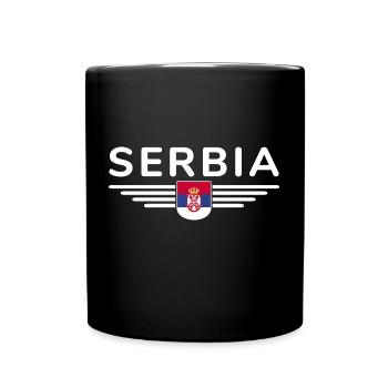 Design Serbie – Fierté et passion - Mug uni - noir - Devant