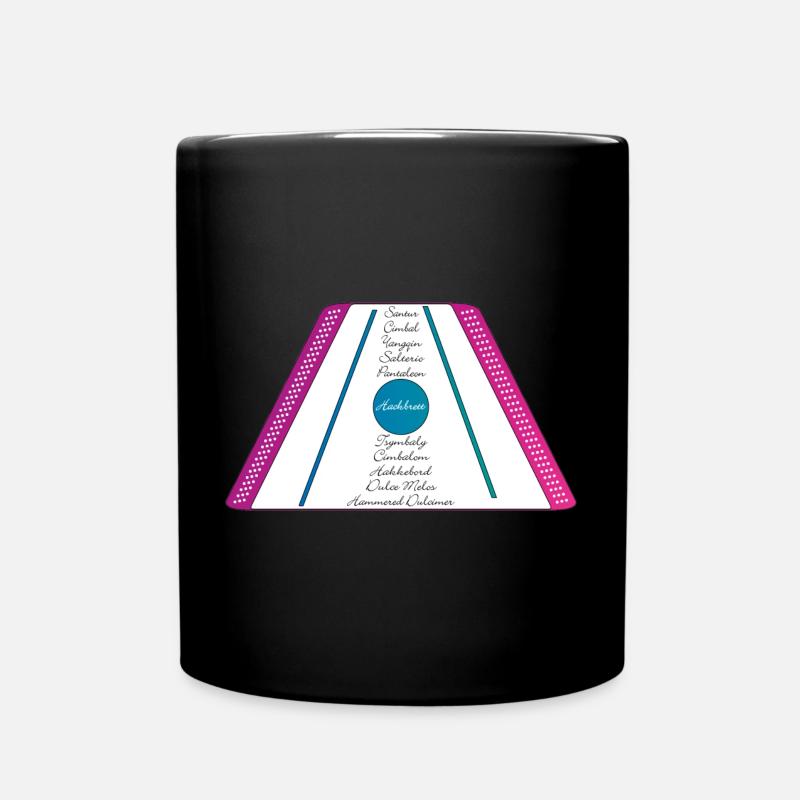 dulcimer violet rose vert pétrole - Mug uni - noir