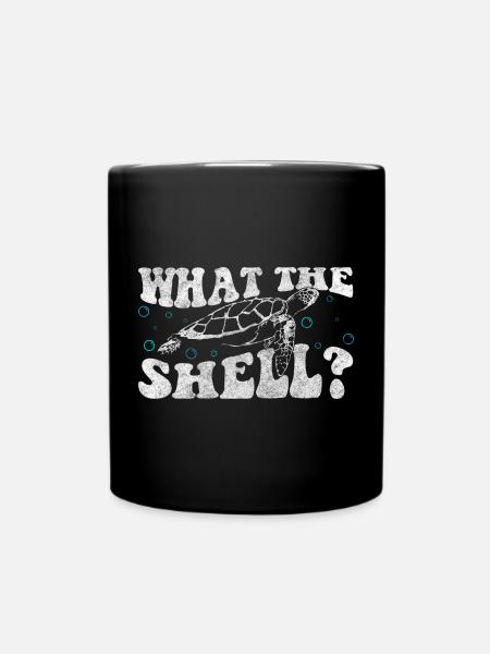 Schildkröten Meer Langsam - Tasse einfarbig - Schwarz