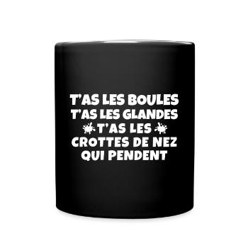 Jealousy, booger, funny phrases - Full Colour Mug - black - Front