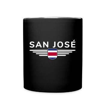 San José T-Shirt – Costa Rica Vibes - Mug uni - noir - Devant