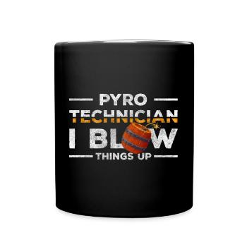 Sécurité de combustion colorée Pyro - Mug uni - noir - Devant