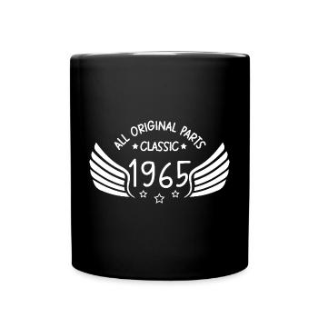 Vintage 1965 Wing Design - Full Colour Mug - black - Front