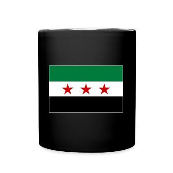 Syrien Flagge - Tasse einfarbig - Schwarz - Vorne