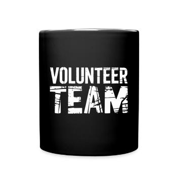 Volunteer Team 10 - Tasse einfarbig - Schwarz - Vorne