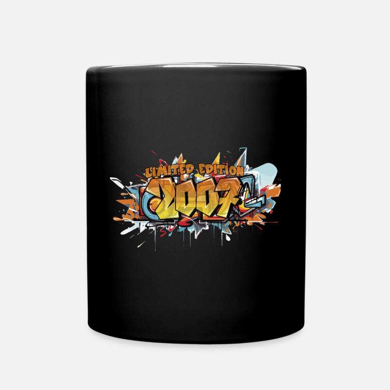 Limited 2007 Graffity 19.Geburtstag Geschenk - Tasse einfarbig - Schwarz