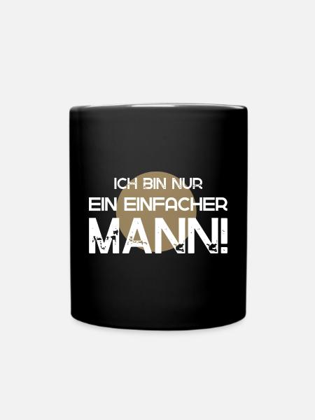 I'm just a simple man - Full Colour Mug - black
