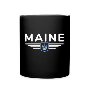 Maine Fan T-Shirt – Perfect for fans! - Full Colour Mug - black - Front