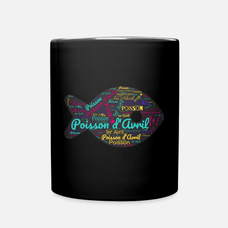 POISSON. SARDINE. POISSON D'AVRIL. ANNIVERSAIRE - Mug uni - noir