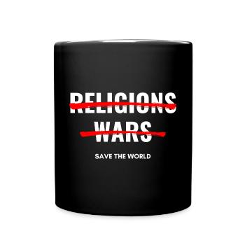 Pas de religions, pas de guerres - Mug uni - noir - Devant