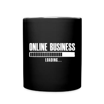 Online Business Loading Online Business Affiliate - Full Colour Mug - black - Front