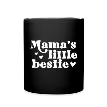 Mama’s Little Bestie Mignon Coeur Design pour les enfants - Mug uni - noir - Devant