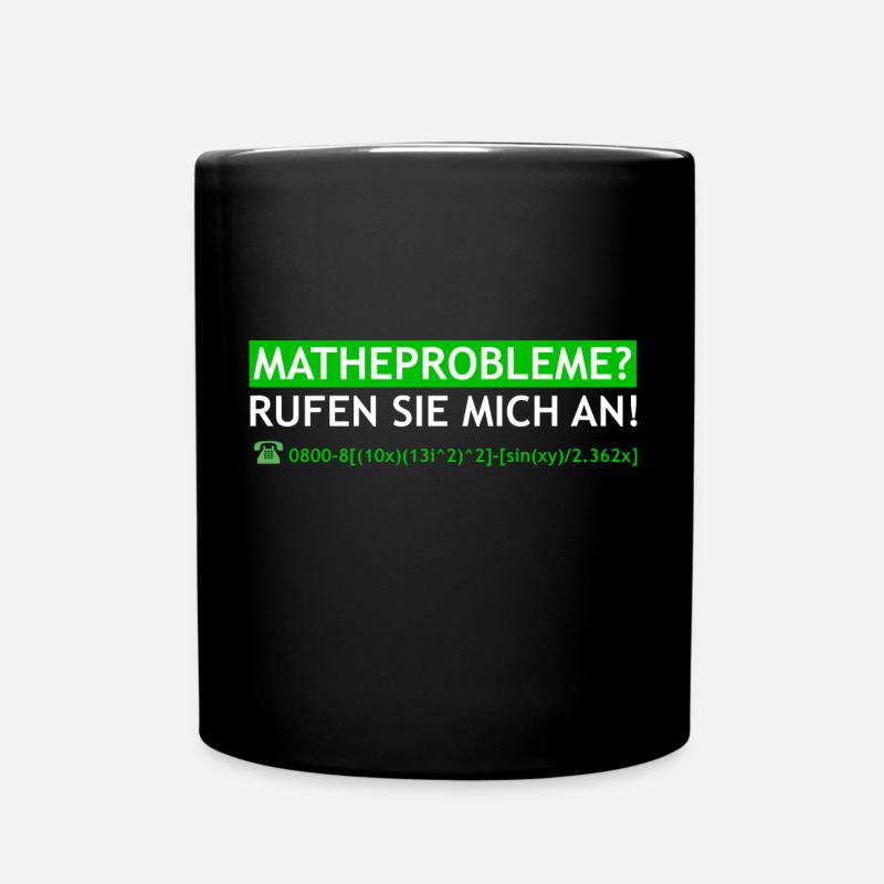 Mathe Mathematik Mathelehrer Algebra Geschenk - Tasse einfarbig - Schwarz