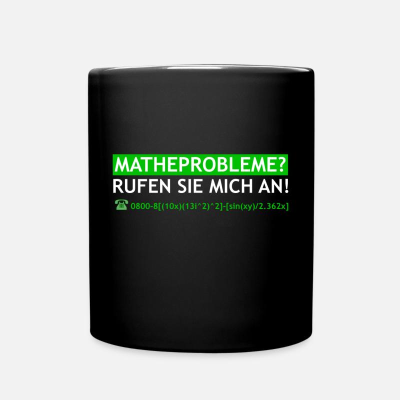 Mathe Mathematik Mathelehrer Algebra Geschenk - Tasse einfarbig - Schwarz