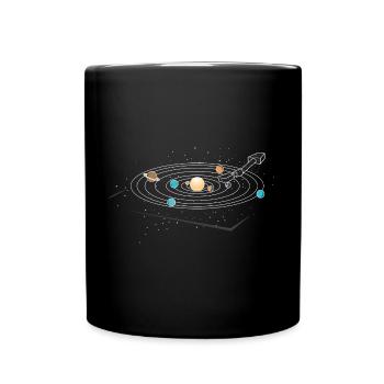 Platine Vinyle Rétro 70's 80's Planet - Mug uni - noir - Devant