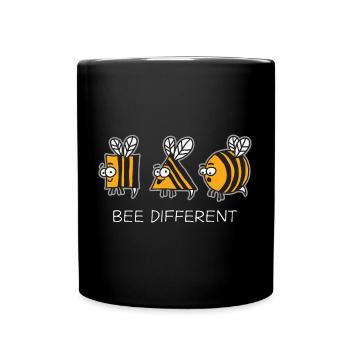 Les abeilles sont étrangement différentes - Mug uni - noir - Devant