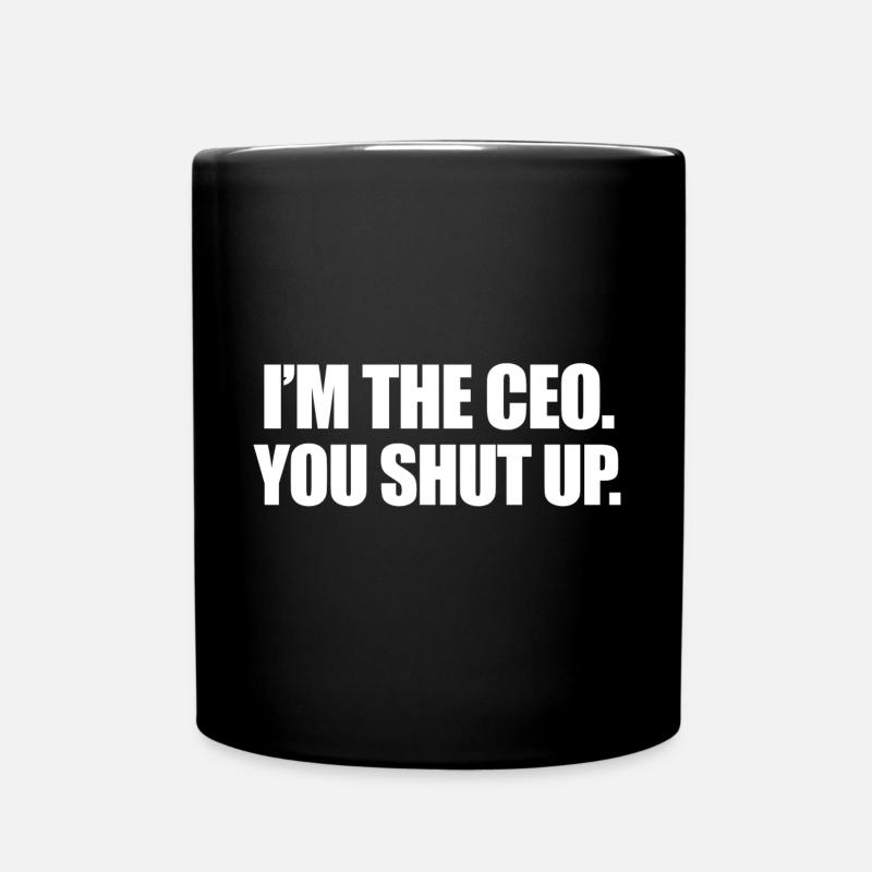 I´m the ceo - Tasse einfarbig - Schwarz