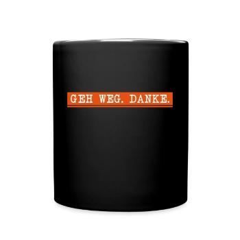Allez-vous Merci. - Mug uni - noir - Devant