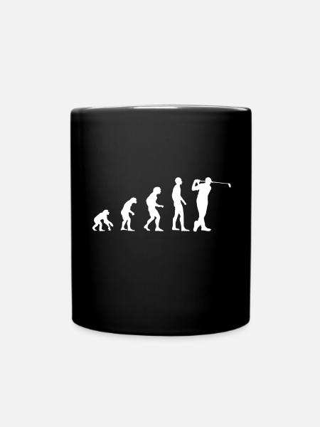 Evolution - Golfers - Golf - Sports - Idée Cadeau - Mug uni - noir