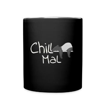 Chill Mal Tapir Cozy Hang Out Casual Gift - Full Colour Mug - black - Front
