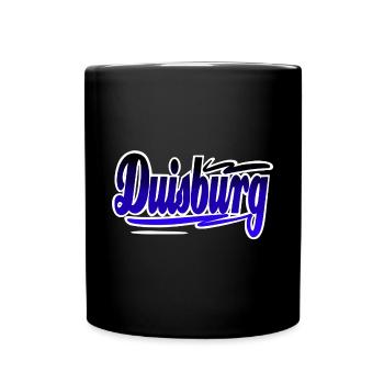 Duisburg - Tasse einfarbig - Schwarz - Vorne