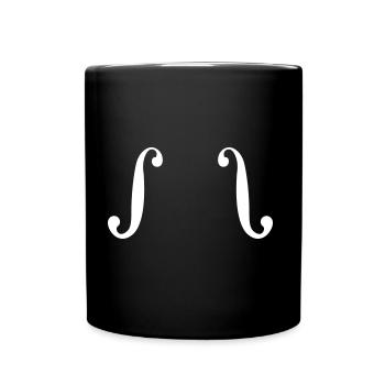 Instrument Violin Violin Viola Double Bass - Full Colour Mug - black - Front