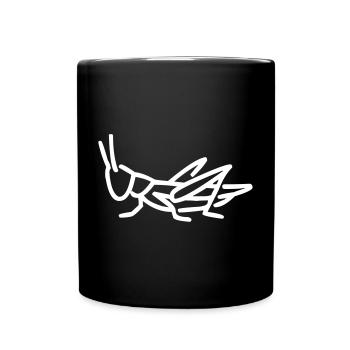 Une sauterelle - Mug uni - noir - Devant
