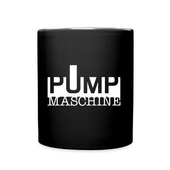 Pump Machine Fitness Strength Sports Muscles - Full Colour Mug - black - Front