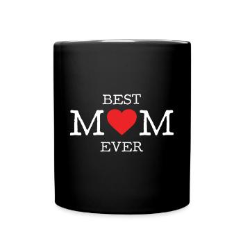Die beste Mutter aller Zeiten - Tasse einfarbig - Schwarz - Vorne