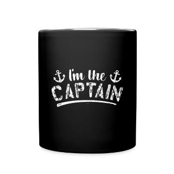 Capitaine - propriétaire du bateau - Mug uni - noir - Devant