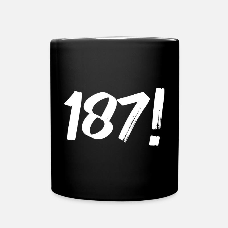 Zahlen Eins Acht Sieben - Tasse einfarbig - Schwarz