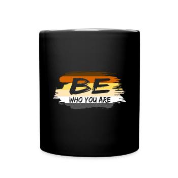 Soyez qui vous êtes Ours LGBT Gay Pride Fetish CSD - Mug uni - noir - Devant