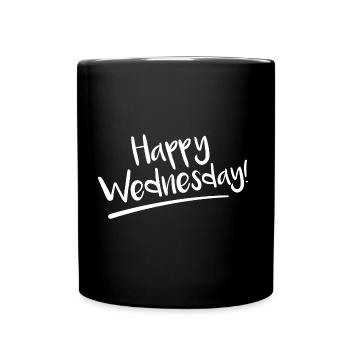 Joyeux mercredi Joyeux mercredi - Mug uni - noir - Devant