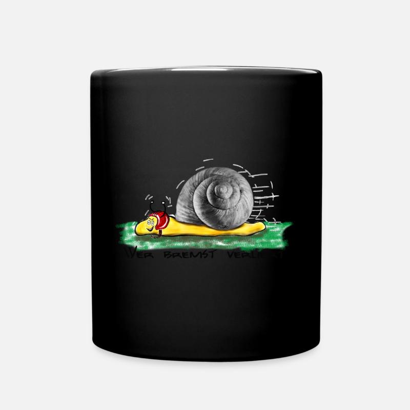 Qui ralentit perd - Mug uni - noir