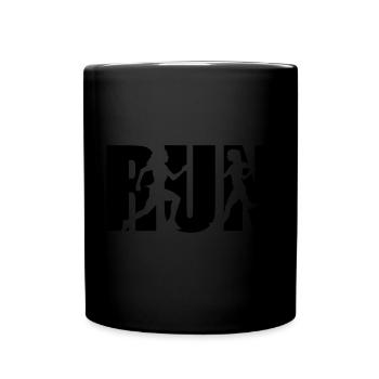 Running Woman, runner, run - Mug uni - noir - Devant