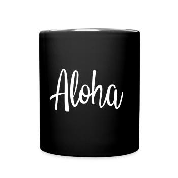 Aloha - Mug uni - noir - Devant