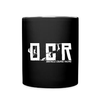 Hindernislauf - OCR Obstacle Course Racing Running - Tasse einfarbig - Schwarz - Vorne