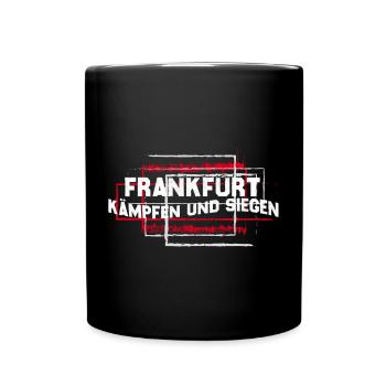 Frankfurt - kämpfen uns siegen - Tasse einfarbig - Schwarz - Vorne