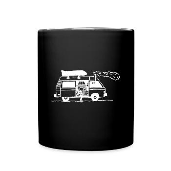 Voyage aventure voyage liberté - Mug uni - noir - Devant