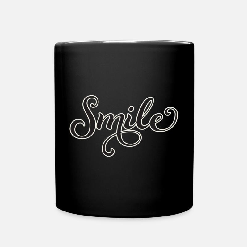 Écriture souriante Écriture Sourire - Mug uni - noir