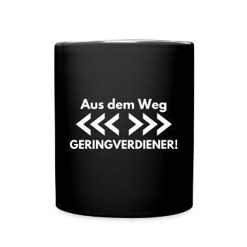 Investor - Aktien Börse Dividende - Tasse einfarbig - Schwarz - Vorne