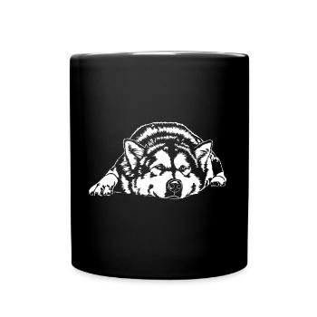 ALASKAN MALAMUTE chiens de traîneau chiens Wilsigns - Mug uni - noir - Devant
