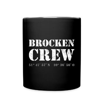 Harz Style - Brocken CREW - Harz wandern - Tasse einfarbig - Schwarz - Vorne